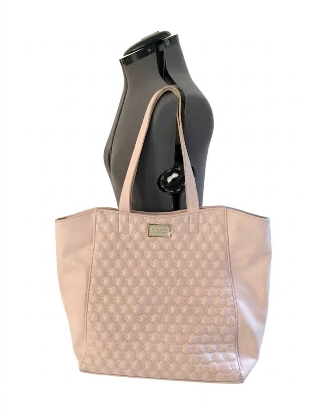 Betsey Johnson Pink Quilted Tote Bag